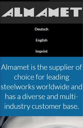 Almamet Mobile Website